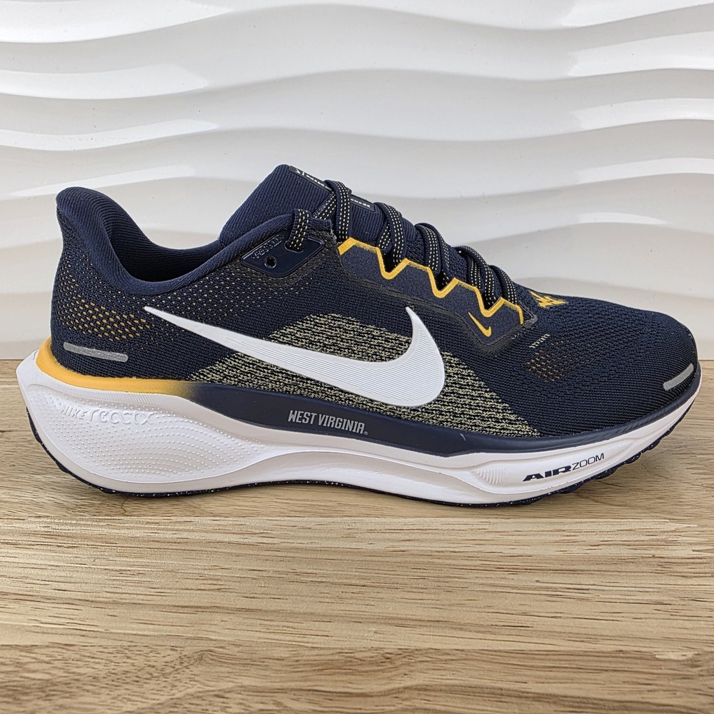 Nike Air Zoom Pegasus 41 West Virginia Mountaineers Running Sneakers Mens Size 9
